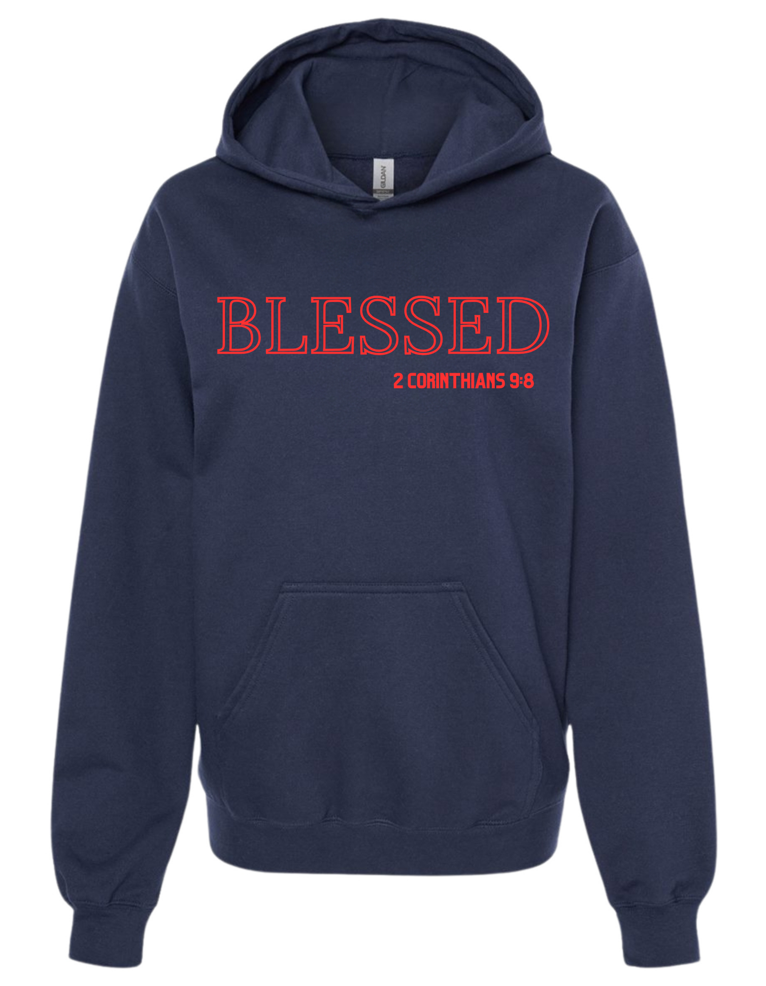 Blessed Navy shirt with white letters (2)